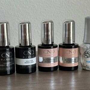 CND Nail Gel Plexigel Color Builder and Gelish Top coat gel nails